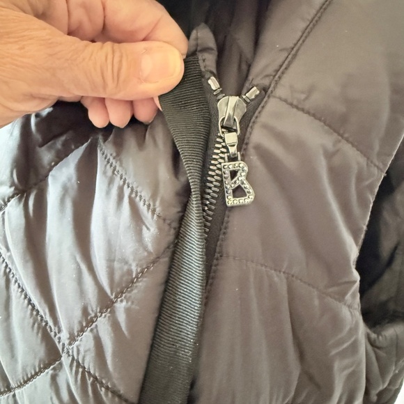 SONIA BOGNER QUILTED PUFFER VEST MOTO 2- WAY ZIP BELTED APRES SKI SPORTY LUXE 12 - Picture 6 of 13